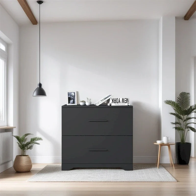 2-Drawer Filing Cabinet with Printer Stand