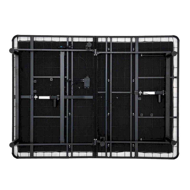 Bridgevine Home Quick Assembly Adjustable Bedframe with Voice Activated Controls