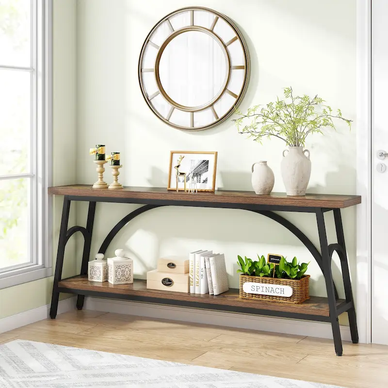 Console Table Behind Sofa Couch,Narrow Long Sofa Table,Hallway Accent Tables for Entryway