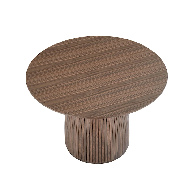 Round Dining Table Modern Wood Kitchen Table