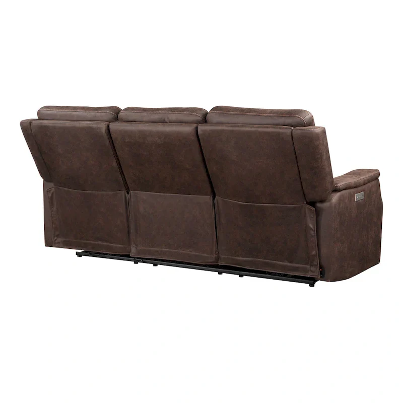 Steve Silver Faux Leather Power Reclining Sofa