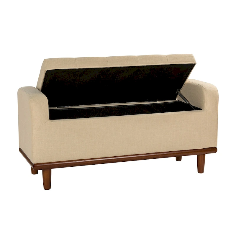 Bastian Upholstered Bench with Solid Wood Legs