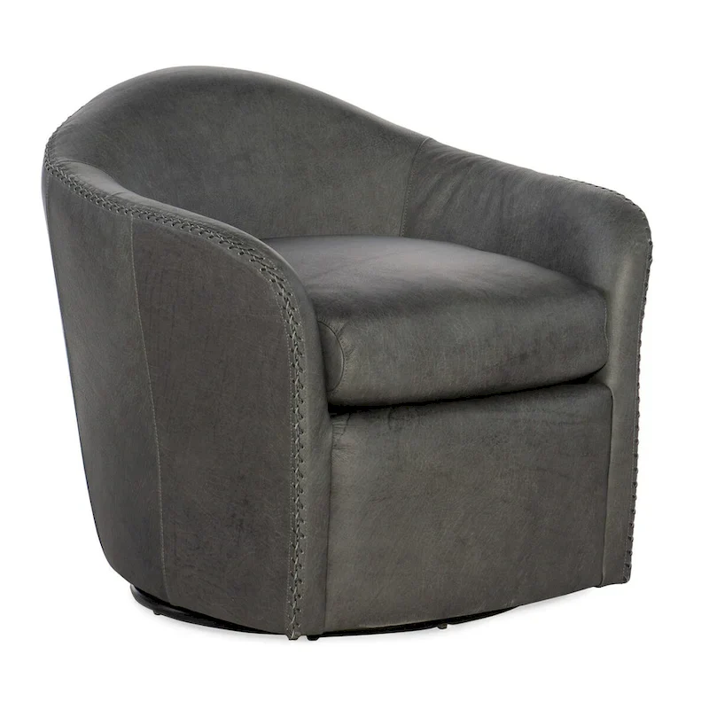 Hooker Furniture CC533-SWIVEL-CLUBE-CHAIR Roper 29 Wide Club Chair - Blue Steel