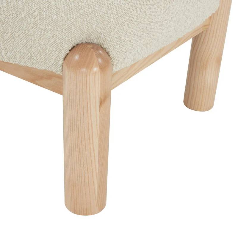 Faux Shearling Accent Chair - 26 In. W x 26 In. D x 28 In. H