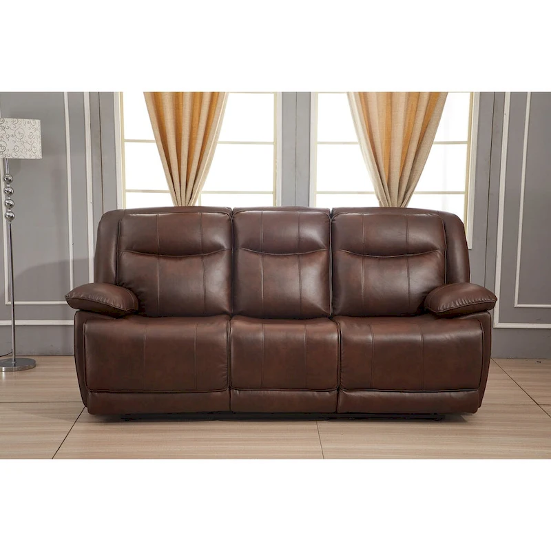 Betsy Furniture 2 Piece Bonded Leather Reclining Living Room Set, Sofa and Loveseat
