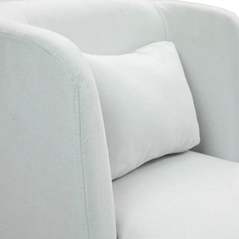 Swivel Accent chairs With Boucle Linen Fabric Set of 2