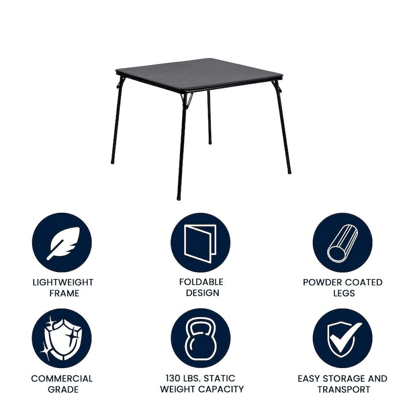 Foldable Vinyl Card Table