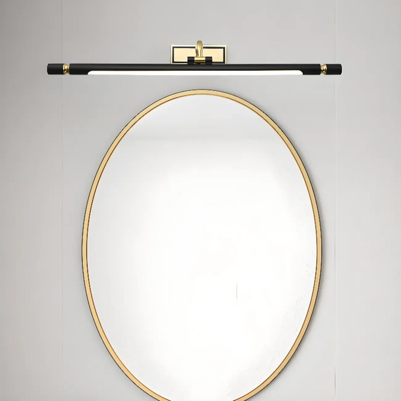 Modern linear LED Vanity Light Fixture with Black Lampshade