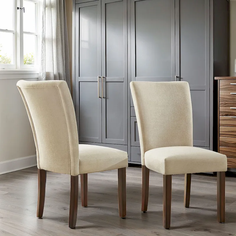 Upholstered Parson Dining Chairs (Set of 2)