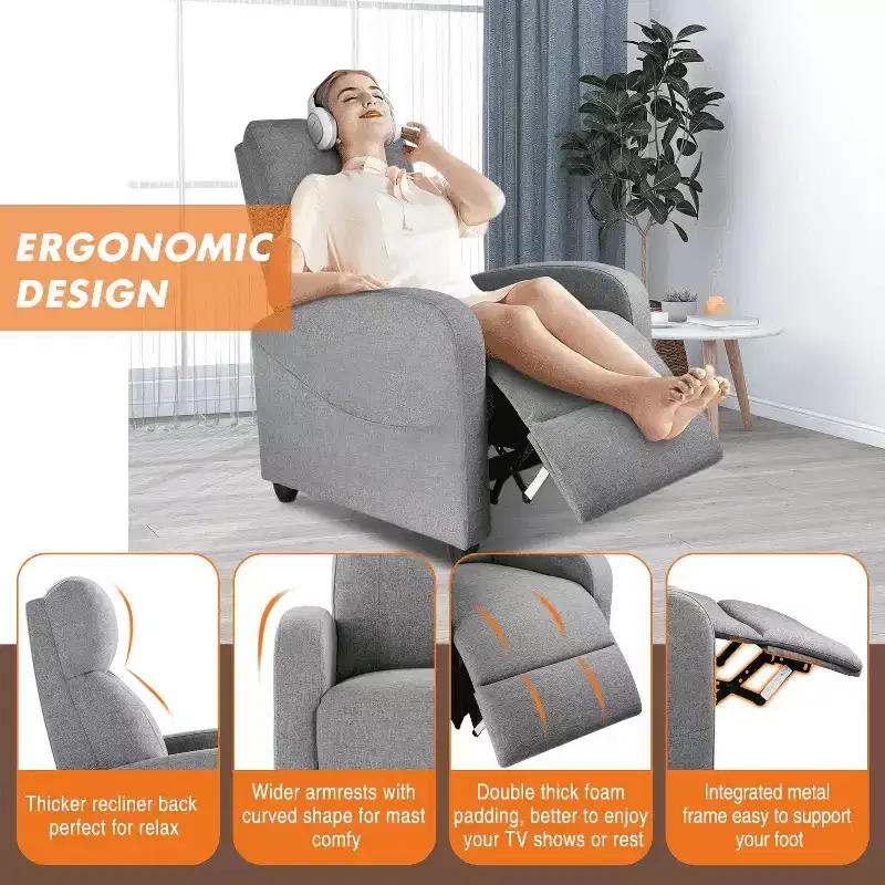 MAYEERTY Accent Chair - 360 Swivel Chenille Armchair with Lumbar Pillow