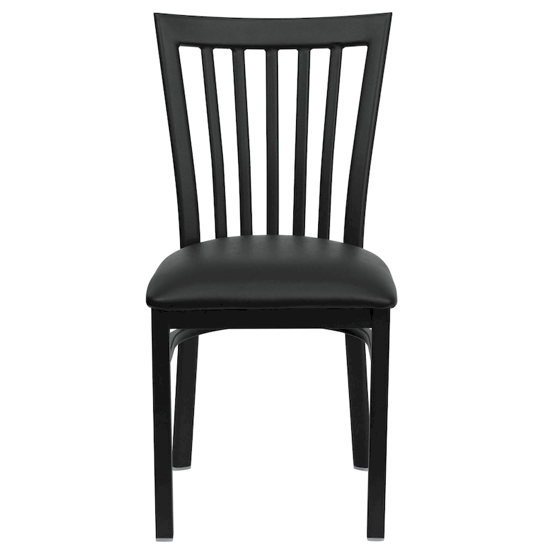 School House Back Metal Restaurant Chair - 17.25