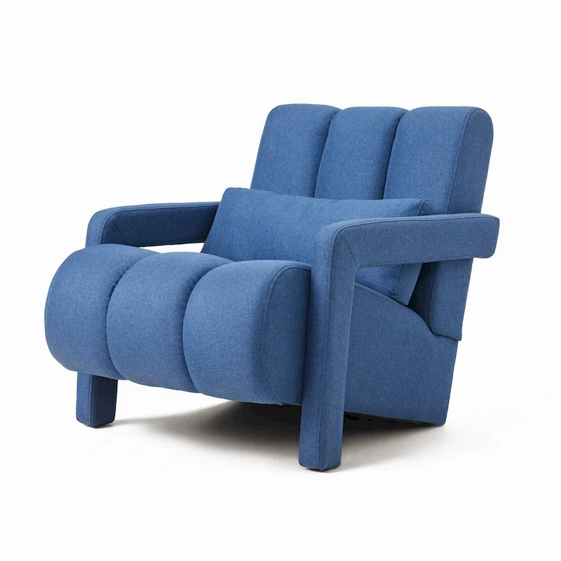 28H Modern Upholstered Accent Chair with a Pillow