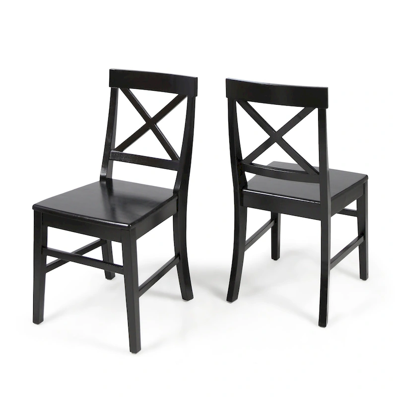 Christopher Knight Home Roshan Farmhouse Acacia Dining Chairs (Set of 2)