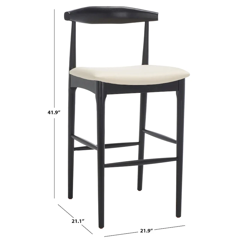 Miranda Retro 30-inch Bar Stool - 22 In. W x 21 In. D x 42 In. H - 22Wx21Dx42H