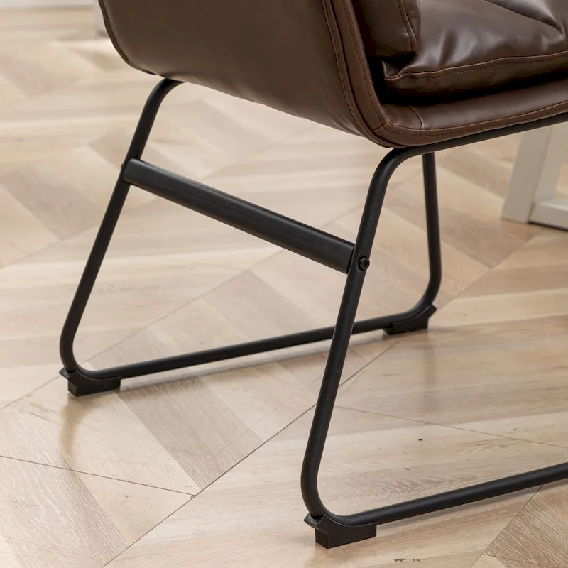 Roundhill Furniture Milos Upholstered Dining Chairs, Set of 2 - N/A