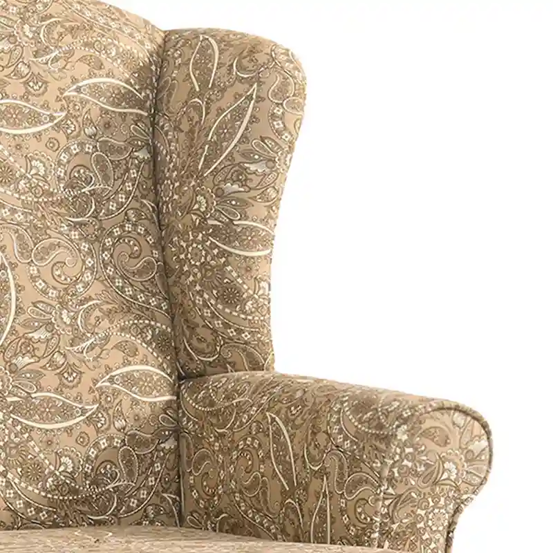 2 Set Traditional Wingback Accent Chairs Upholstered Armchair
