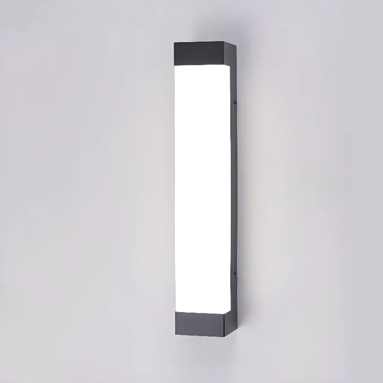 Third Gear Dimming Polymer Shade Outdoor Steel Wall Sconce