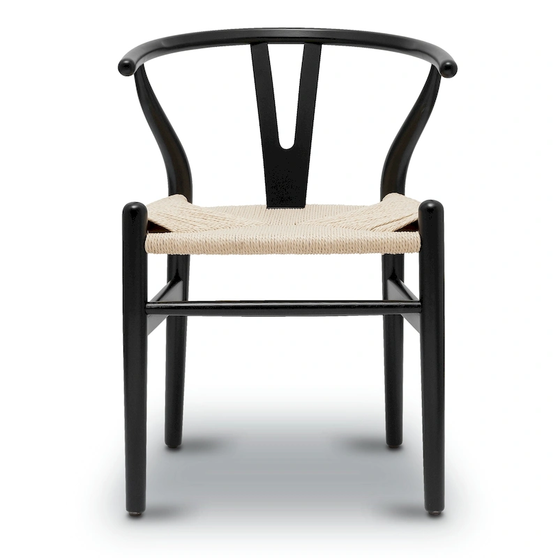 Poly & Bark Weave Chair - Solid Wood with Woven Seat