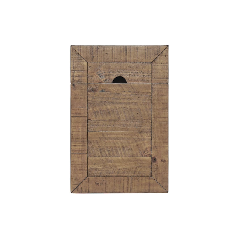 Monterey Solid Wood Chairside End Table with Hidden Power Outlets