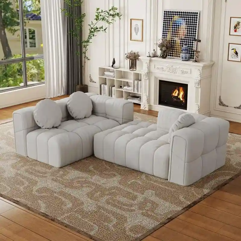 103  L-Shaped Modular Sofa, Free Combination (Left and Right Facing)