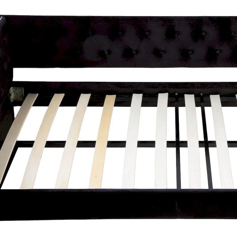 Mokatsi Glam Tufted 2-Piece Daybed with Trundle Set