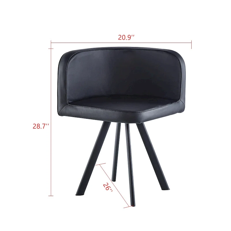 Modern 7-Piece Dining Set with Rectangular Marble Table & 6 Upholstered Chairs