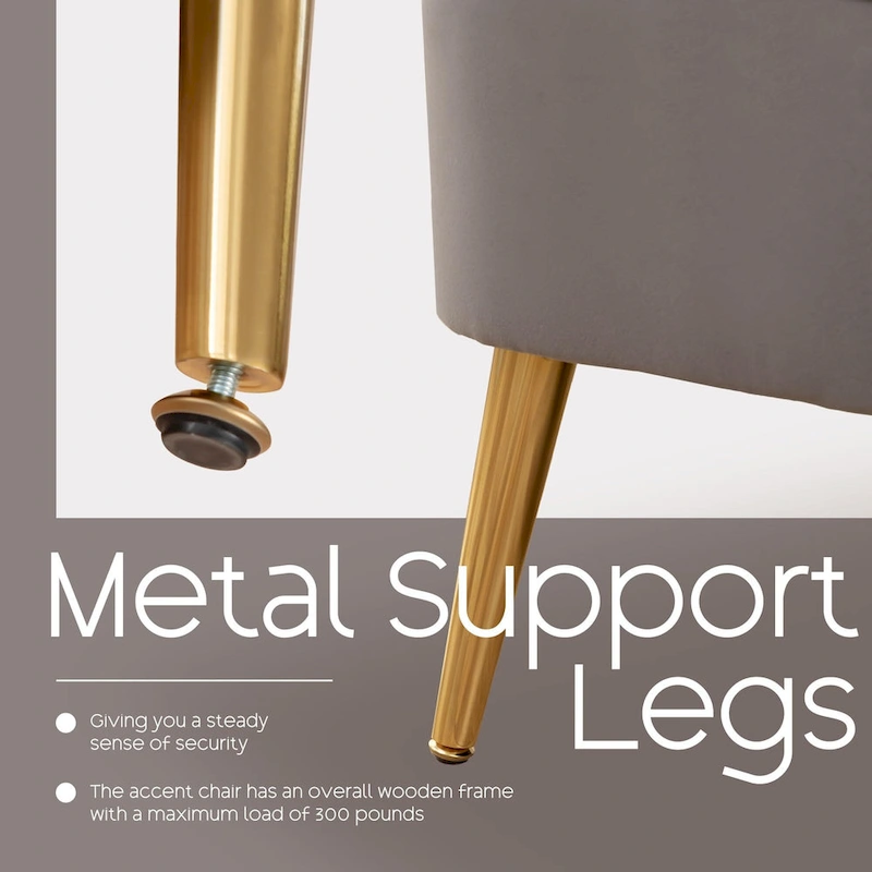 HOMYKA Modern Wingback Arm Chair Upholstered Accent Chair Set of 2