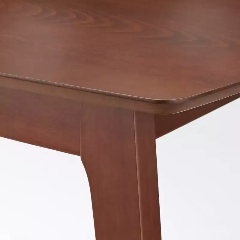 Buylateral Archer Mid Century Modern Solid Beechwood Rectangular Dining Table Walnut: Solid Beech, Mid-Century Design, Seats 6