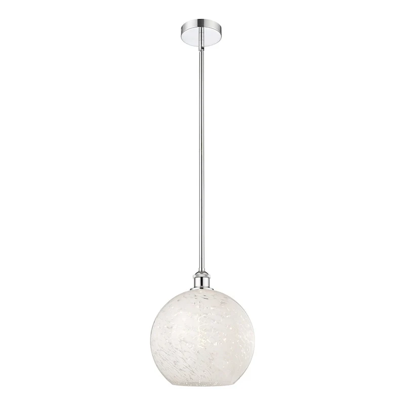 Innovations Lighting 616-1S 13 12 White Mouchette Pendant White
