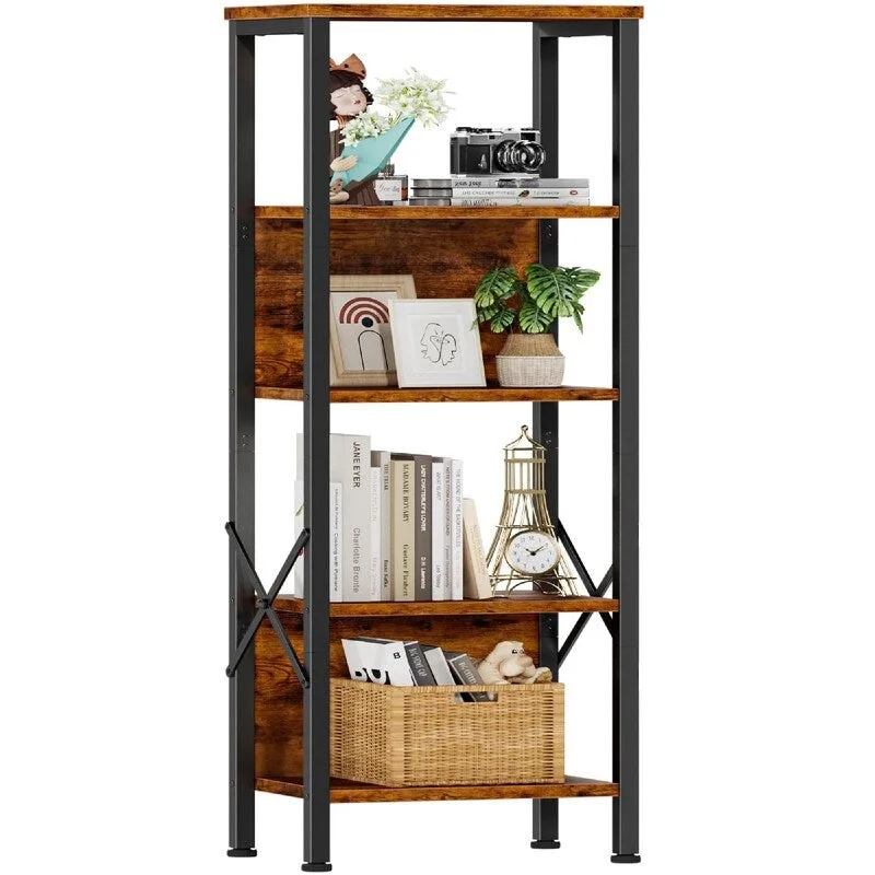 5 Tier Tall Bookshelf - 14.9