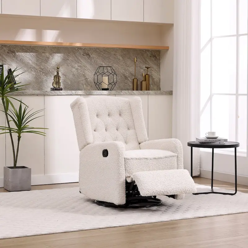 Multi-gear adjustable lounge chair 360 degrees full rotation rocking chair