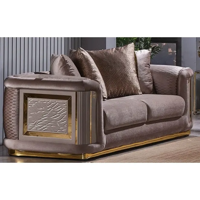 Ella 3-piece Living room Set Square Arms