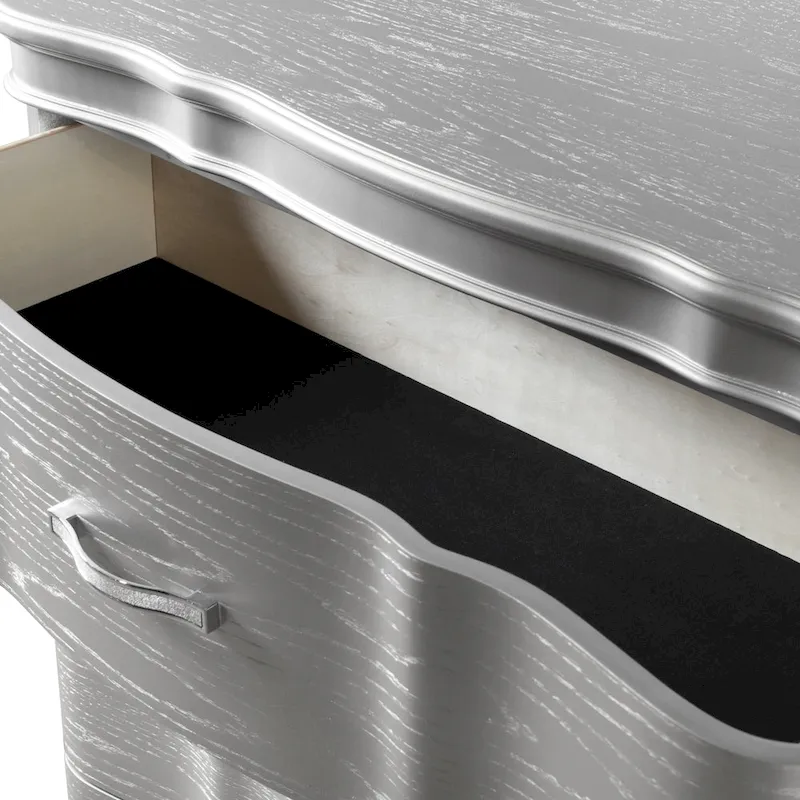 Solid Wood 3-Drawer Nightstand