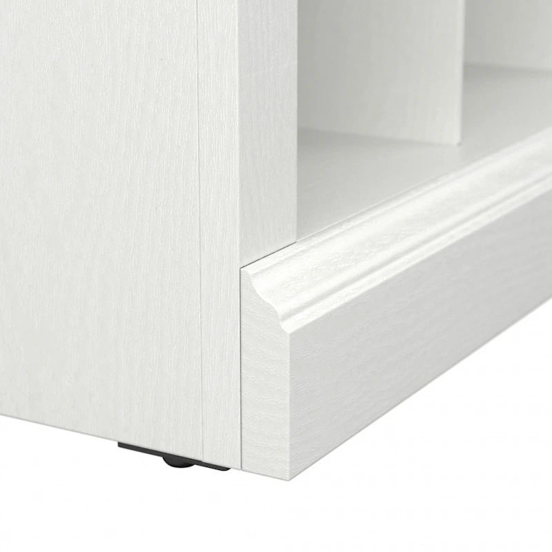 Woodland 24W Small Shoe Bench with Shelves by Bush Furniture