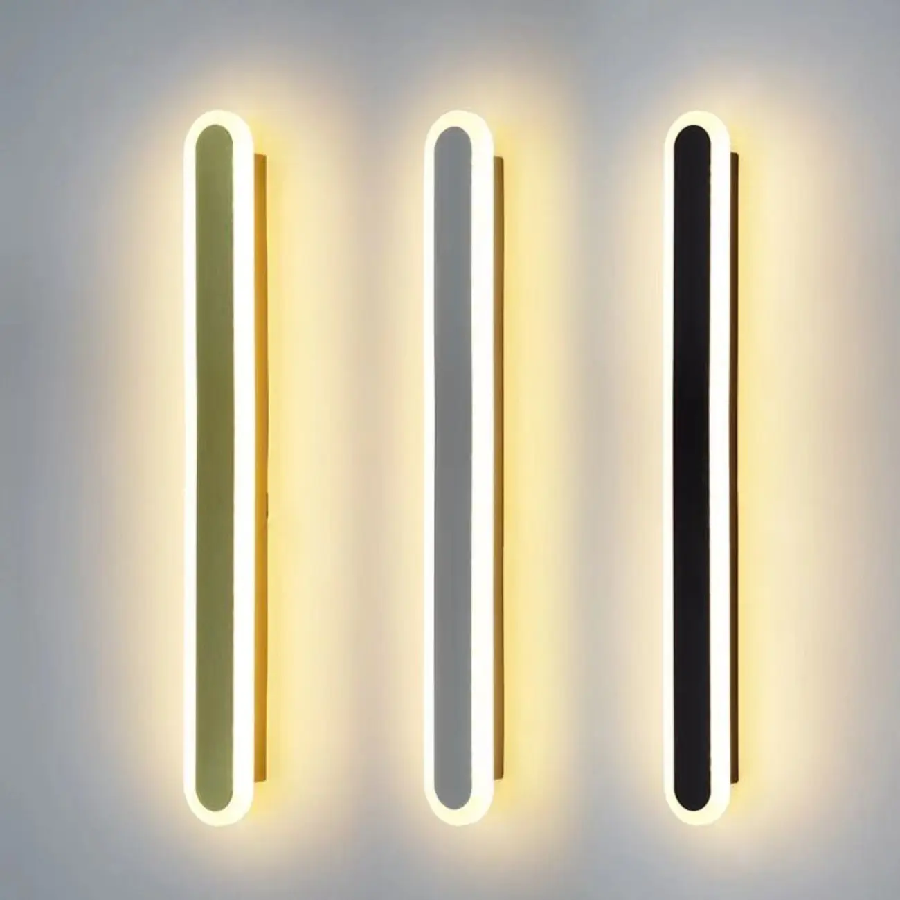 Dimmable Long Strip LED Bedroom Wall Light with Acrylic