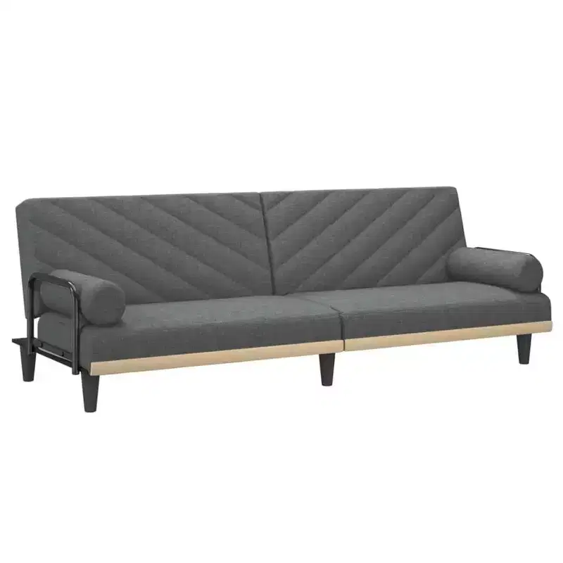 vidaXL Sleeper Sofa with Armrests Sofa Couch Recliner Chair Loveseat Fabric