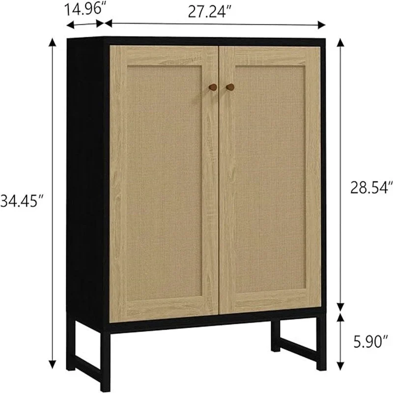 Sideboard Buffet Table - 15D x 27.16W x 35H