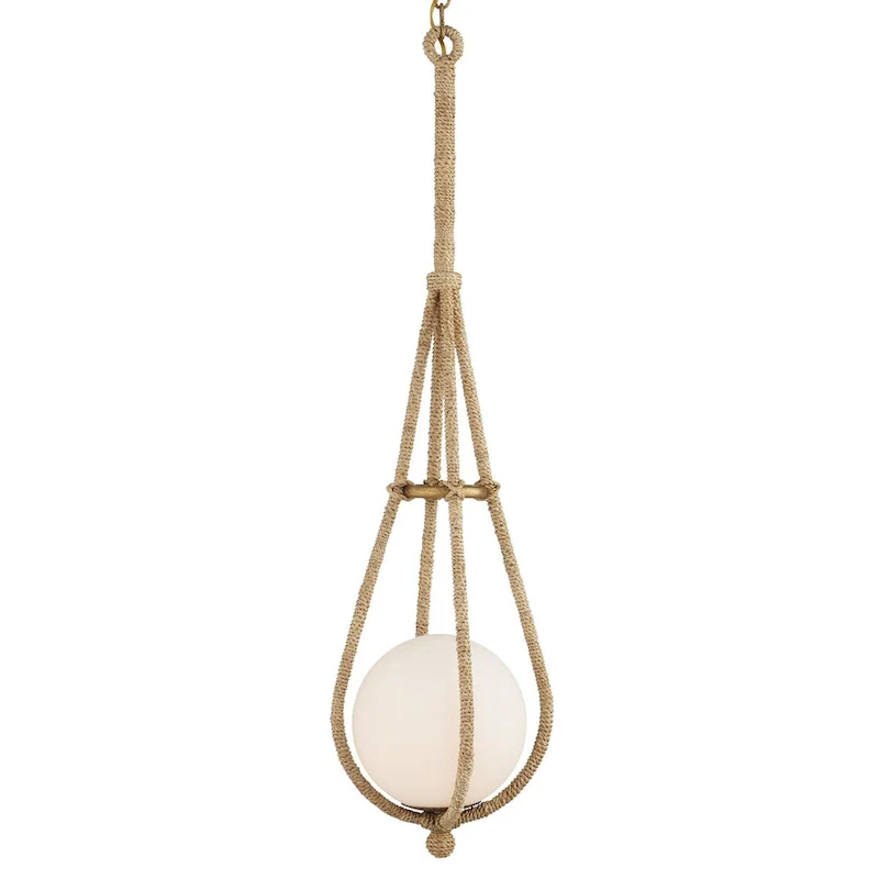 Currey & Company Passageway Pendant - 37 h x 7.5 dia