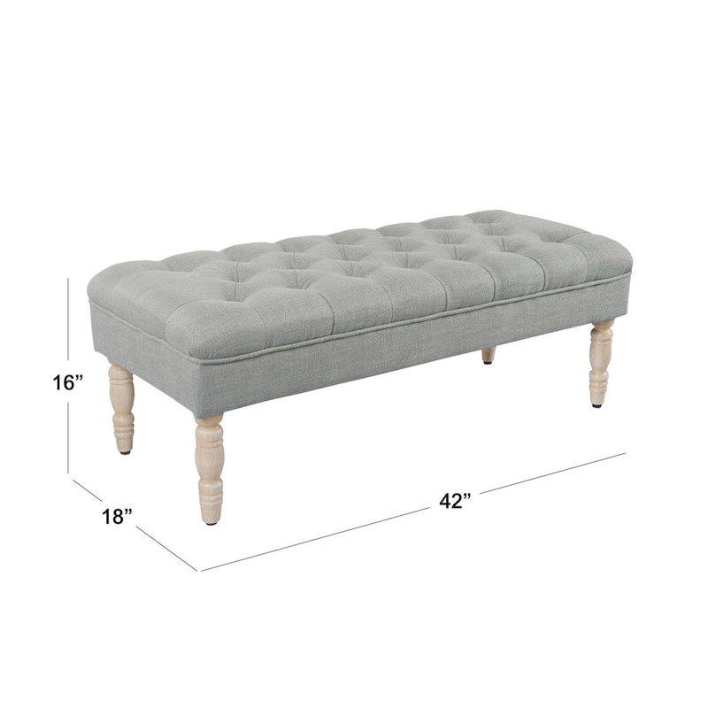 HomePop Classic Tufted top Upholstered Bench