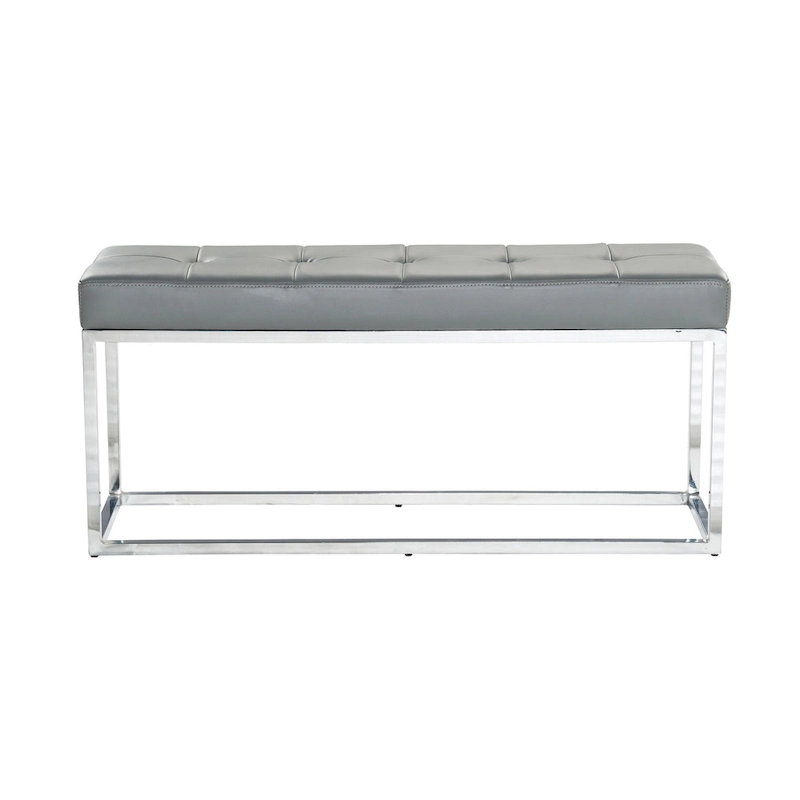 Reign Tufted PU Metal Bench