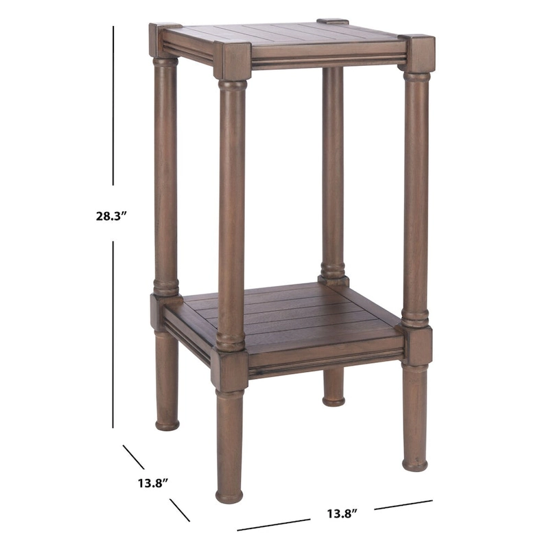 SAFAVIEH Nermira Square Accent Table - 13.8 W x 13.8 L x 28.3 H - 14Wx14Dx28H