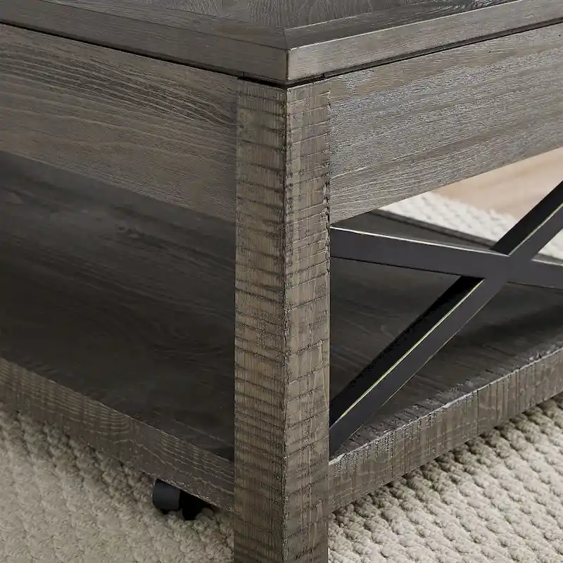 Steve Silver Dawson Distressed Driftwood Lift-Top Coffee Table