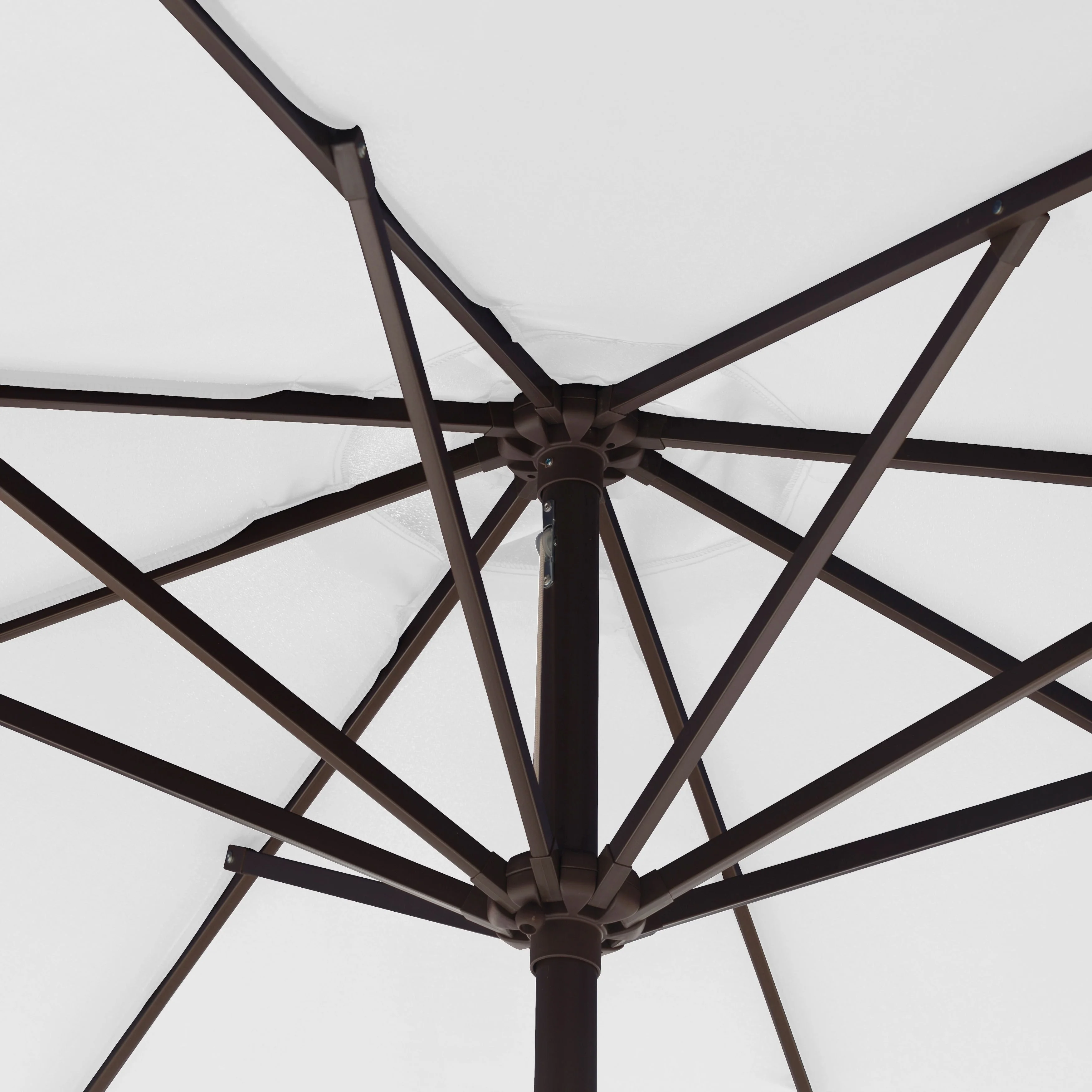 Lopes 9-foot Patio Umbrella with Bronze Finish Base Weight Stand Included