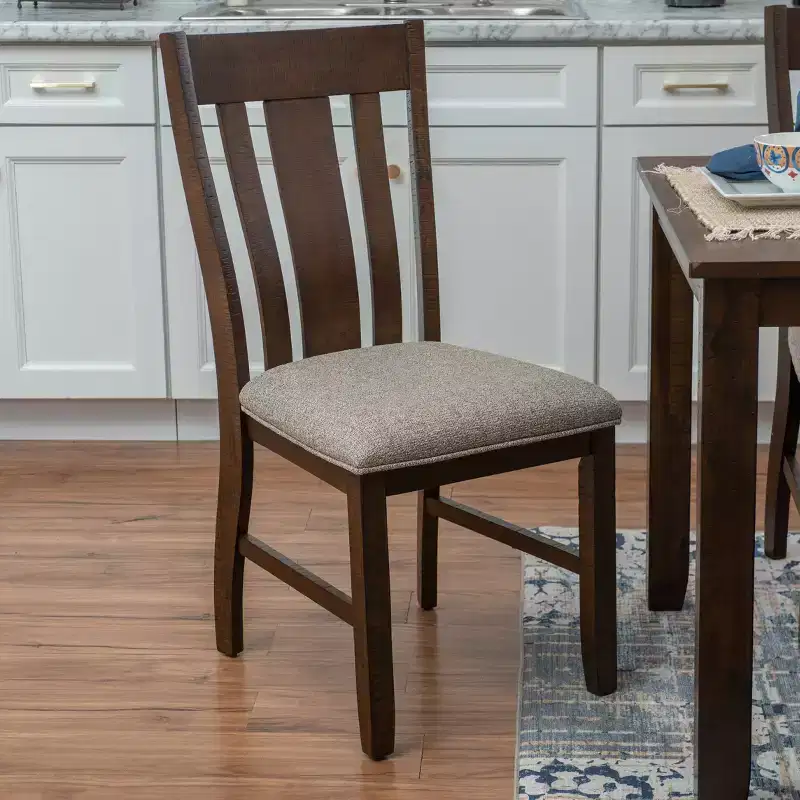 Powell 6pc Rectangle Lewis Dining Set Brown