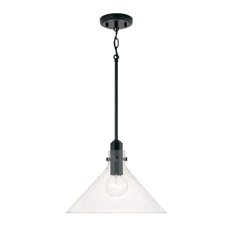 Greer 1-light Pendant w/ Clear Glass