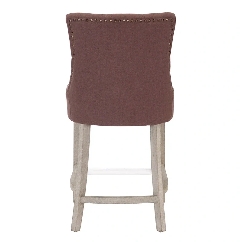 Carter 24 Upholstered Button Tufted Counter Bar Stool
