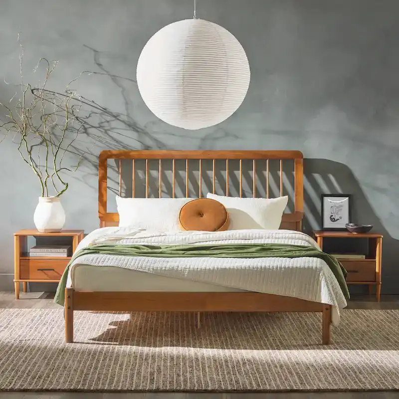 Middlebrook Designs Boho Solid Wood Queen Spindle Bed