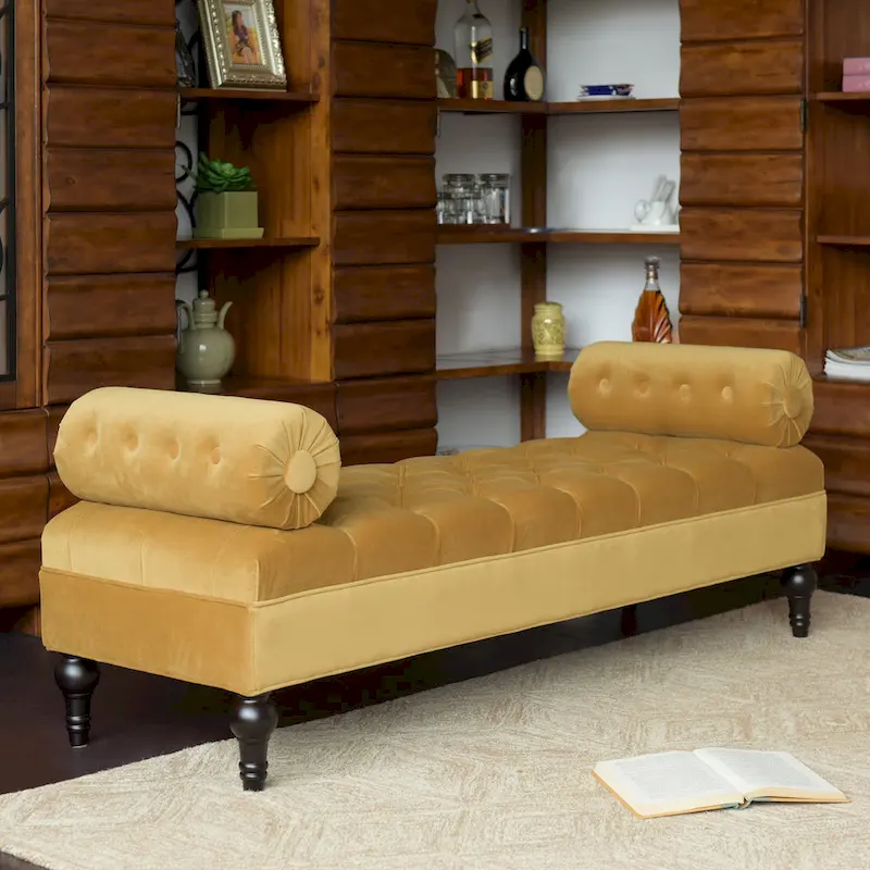 Lewis Bolster Arm Entryway Bench