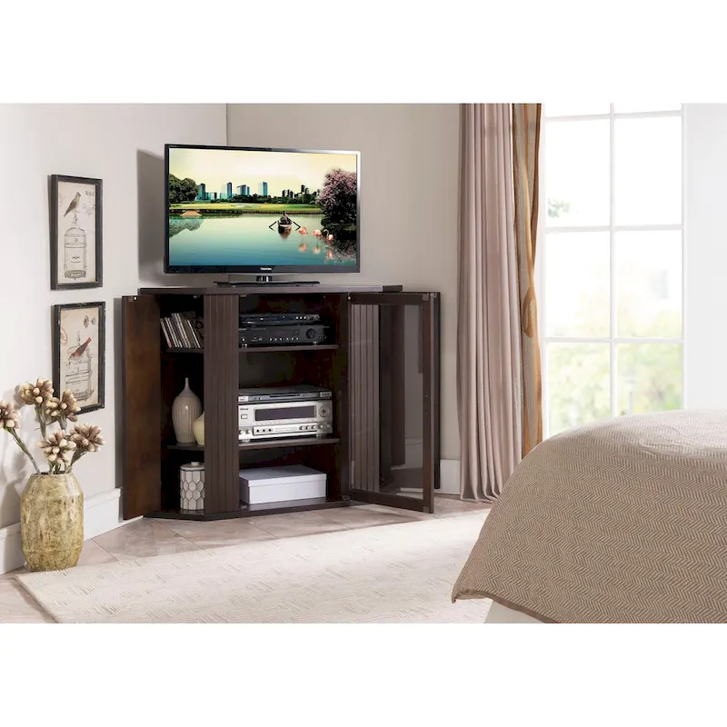 Wood Corner TV/Entertainment Center - 47 inches in width