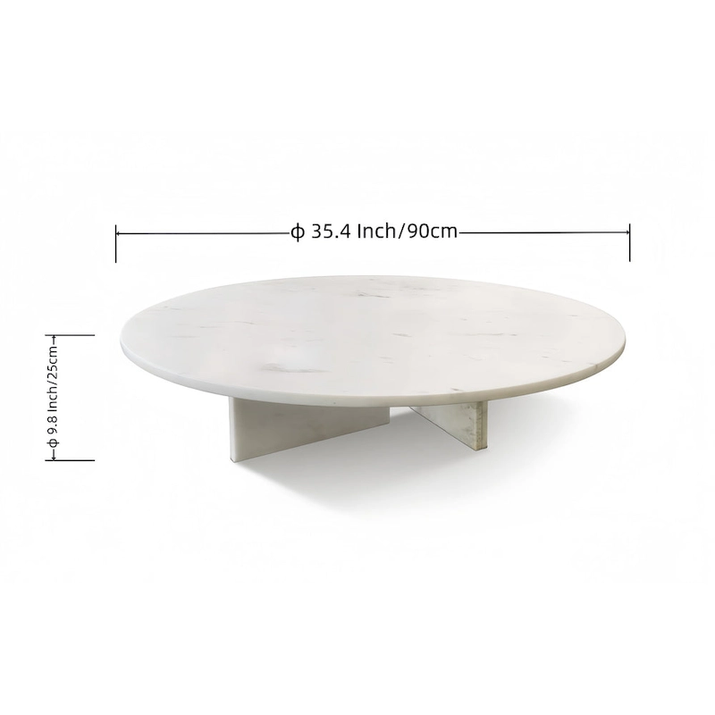 35.4 Natural Marble Stone Coffee Table